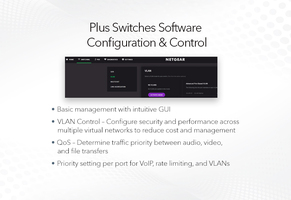 ProSafe Gigabit Ethernet Switch 5 ports 4 x PoE + (63W) (Desktop) Monitoring, VLAN, Prioritize