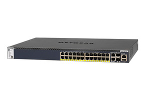 Ver informacion sobre NETGEAR M4300-28G-PoE+ (550W PSU) Conmutador gestionable 24x1G PoE+ (480W), 2x10G, 2xSFP+