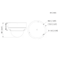 Dome HDCVI 4EN1 2M 1080P Starlight IR40m 2.8mm IP67 IK10 MIC