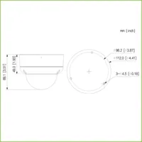 Dome HDCVI 4EN1 2M 1080P WDR Starlight IR40m 2.8mm IP67 IK10 MIC AUDIO