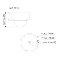 Dome HDCVI 4EN1 2M 1080P FULL COLOR WDR Illum Dual LED40m/IR40m 2.8mm IP67 IK10 MIC