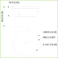 Dome HDCVI 5M DN ICR DWDR IR30m 0Lux 2.8mm IP67 IK10