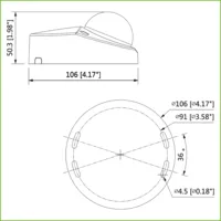 Dome HDCVI 4EN1 2M 1080P DN ICR WDR Starlight IR20m 0Lux 2.8mm IP67 IK10 MIC