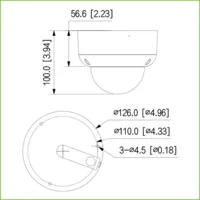 Dome HDCVI 4EN1 2M 1080P WDR Starlight+ IR60m 2.7-13.5 VFM IP67 IK10 MIC