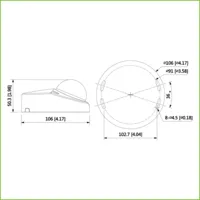 Dome HDCVI 4EN1 5M DN ICR WDR Starlight IR30m 2.8mm IP67 IK10 MIC