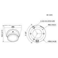 Domo HDCVI 4EN1 2M 1080P Iluminación Dual LED20m/IR20m 2.8mm IP67 MIC Quick-to-install