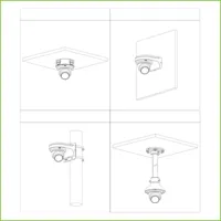 Dome HDCVI 4EN1 2M 1080P WDR Starlight IR30m 2.8mm IP67 Quick-to-install. Color Negro