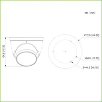 Dome HDCVI 4EN1 2M 1080P FULL COLOR 2.0 WDR Starlight LED40m 2.7-13.5mm IP67 MIC