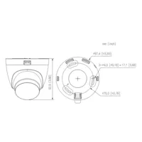 MiniDomo HDCVI 4EN1 5M Iluminación Dual LED30m/IR30m Smart Light+ 2.8mm IP67 MIC Quick-to-install