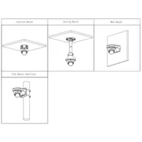 MiniDomo HDCVI 4EN1 5M Iluminación Dual LED30m/IR30m 3.6mm IP67 MIC