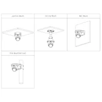 MiniDomo HDCVI 4EN1 5M Iluminación Dual LED40m/IR40m 2.8mm IP67 MIC/Altavoz Quick-to-install