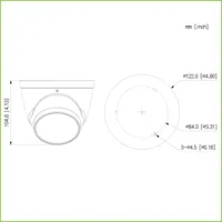 Dome HDCVI 4EN1 5M FULL COLOR WDR Starlight LED40m 2.7-13.5mm VFM IP67 AUDIO MIC