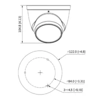 Dome HDCVI 4EN1 2M 1080P WDR Starlight IR60m 2.7-13.5mm IP67 AUDIO MIC