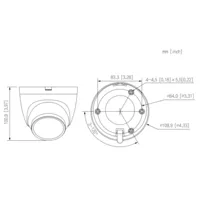 Dome HDCVI 4EN1 5M WDR Starlight IR40m 2.8mm IP67 MIC Quick-to-install