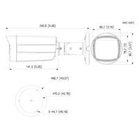 Tubular HDCVI 4EN1 2M 1080P FULL COLOR WDR Iluminación Dual Smart Light+ LED40m/IR40m 3.6mm IP67 MIC