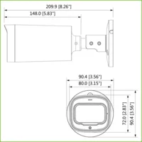 Bullet HDCVI 5M DN dWDR IR60m 2.7-12mm VFM IP67