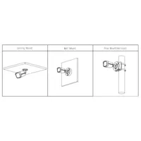Tubular HDCVI 4EN1 5M Dual LED Lighting 40m/IR40m 2.8mm IP67 MIC