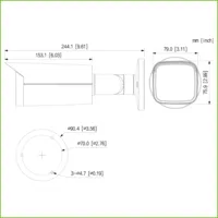 Bullet HDCVI 4EN1 5M FULL COLOR 2.0 WDR Starlight LED60m 2.7-13.5 VFM IP67 AUDIO MIC