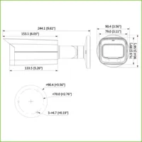 Bullet HDCVI 4EN1 2M 1080P FULL COLOR WDR Starlight LED40m 3.6mm IP67 AUDIO MIC
