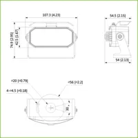 Dome HDCVI 4EN1 2M 1080P DN IR20m 0Lux 2.8mm MOVIL conector AVIACION M12 IP67 MIC