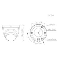 Dome HDCVI 4EN1 4K dWDR IR60m 2.8mm IP67 Disuasión activa Quick-to-install