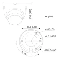 Dome HDCVI TiOC 2.0 4EN1 4K WDR IR40m 2.8mm IP67 Disuasión activa Quick-to-install