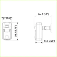 Cámara PIR HDCVI 2M 1080P con disuasión activa con alarma de luz blanca y sirena 2.8mm IP67 MIC