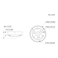 FishEye IP Panamorph H.265 8M DN IR10m 1.29mm IR10m IK10 IP67 Audio SD PoE MIC E/S
