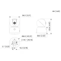 Cubo PT IP H265 3M DN IR10m 2.8mm WiFi SD 5V MIC/Altavoz