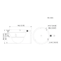 Dome IP H.265 2M DN dWDR IR30m 2.8mm IK10 IP67 SD WiFi