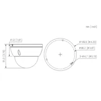 Dome IP H.265 2M DN dWDR 3DNR Starlight IVS IR30m 2.8mm IK10 IP67 PoE Color negro