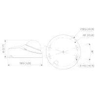 Domo IP H265 2M FULL COLOR WDR Iluminación Dual LED30m/IR30m 3.6mm IK10 IP67 PoE MIC AUDIO E/S AI