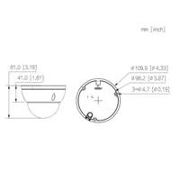 Domo IP H265 8M WDR Iluminación Dual LED30m/IR30m 2.8mm IK10 IP67 PoE SD AI
