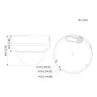 Dome IP H.265 5M DN SMART WDR Starlight IVS SMD IR40m 2.7-13.5VFM IP67 IK10 PoE MIC AI