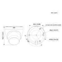MiniDomo IP 12M H265 WDR Iluminación Dual LED30m/IR30m 2.8mm IP67 PoE MIC AI