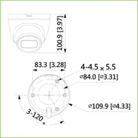 Dome IP H.265 2M DN SMART Starlight IVS IR30m 2.8mm IP67 PoE SD MIC