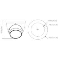 Dome IP H.265 5M DN WDR 3DNR Starlight IR40m 2.7-13.5VFM IP67 PoE SD MIC AI