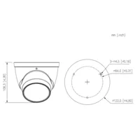Dome IP H.265 8M DN WDR 3DNR Starlight IR40m 2.7-13.5VFM IP67 PoE SD MIC AI