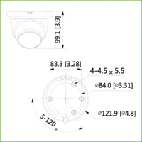 Dome IP H.265 AI 2M DN SMART WDR Starlight IVS SMD IR50m 2.8mm IP67 PoE SD MIC