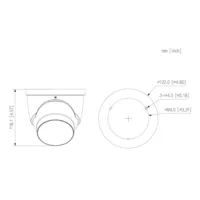 Mini Dome IP WizColor TiOC PRO H265 4M WDR Dual LED Lighting 30m/IR30m 2.8mm IP67 PoE MIC/Speaker AUDIO E/S AI