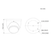 Dome IP H.265 4M DUAL-LENS FULL COLOR 2.0 dWDR Starlight IR50m/2LED 2.8mm IP67 ePoE AUDIO MIC E/S AI