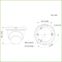 Dome IP H.265 4M FULL COLOR 2.0 WDR 140dB Starlight LED30m 2.8mm IP67 ePoE SD MIC AI