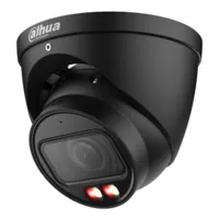 Ver informacion sobre Mini Dome IP 4M H265 FULL COLOR WDR140dB Dual LED Illumination 40m/IR50m 2.7-12mm IP67 ePoE MIC AI. Black Color