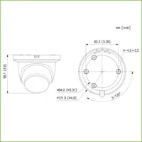 Dome IP H.265 8M WDR Starlight+ IR30m 2.8mm IP67 ePoE SD MIC Quick-to-install AI