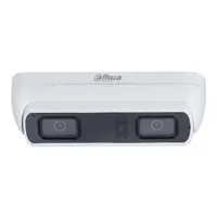 Cámara IP Conteo de Personas H265 4M DUAL-LENS WDR IR20m 2.0mm IP67 IK10 PoE AUDIO MIC/Altavoz E/S