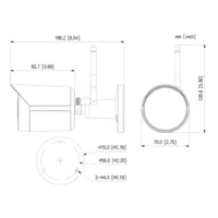 Bullet IP H.265 2M DN dWDR 3DNR IR30m 3.6mm IP67 SD MIC WiFi