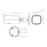 Bullet IP H.265 2M WDR Starlight IR60m 2.7-13.5VFM IP67 PoE SD MIC AI