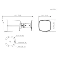 Tubular IP WizColor PRO H265 8M WDR LED50m 2.8mm IP67 PoE MIC AI