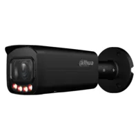 Ver informacion sobre Tubular IP 8M H265 FULL COLOR WDR Iluminación Dual LED60m/IR60m 2.7-13.5mm IP67 PoE MIC AI. Color Negro