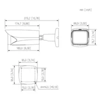Bullet IP H.265 2M WDR Deeplight IR120m 7-35VFM IP67 IK10 ePoE AUDIO E/S AI